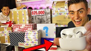 I SPENT 50000 ON 11 EBAY MYSTERY BOXES NEW AirPods PRO UNBOXING amp REVIEW Giveaway BOX OPENING [upl. by Nikki]