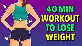 40Min Comprehensive Full Body Weight Loss Exercise Routine [upl. by Cyndia]