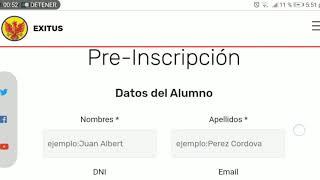 INSCRIPCIÓN VIA WEB ACADEMIA EXITUS  PIURA Y SULLANA [upl. by Lindell]