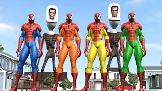 Spider man full color  Coffin Dance Meme COVER Color Alien skibiditoilet [upl. by Frederik]