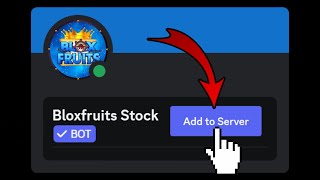 How To Add Blox Fruits Stock Bot To Discord Server [upl. by Notnirt]