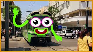 TRAIN SONG • Train video for kids • Long version with dancing trains [upl. by Antebi]