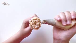 How to Pipe a Closed Buttercream Peony [upl. by Pepe835]