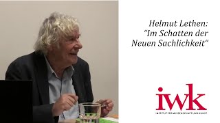 Helmut Lethen Im Schatten der Neuen Sachlichkeit [upl. by Rickard]