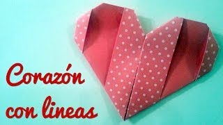 Corazón con Lineas  Manualidades para regalar [upl. by Brandtr]