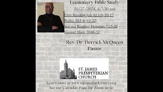 Lectionary Bible Study for 10 27 2024 [upl. by Leumek]