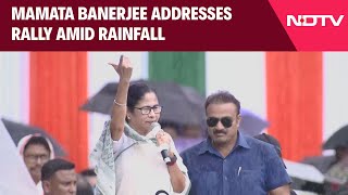 Mamata Banerjee Latest News  Defying Rain Mamata Targets BJP at TMCs Martyrs Day Rally [upl. by Cher]