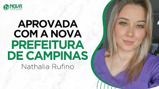 🏆 Aprovada na Prefeitura de Campinas com a Nova Concursos  Nathalia Rufino [upl. by Thorncombe]