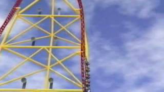 Top Thrill Dragster Animation [upl. by Nuri327]