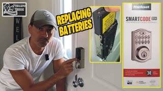 How To Replace Batteries On Kwikset SmartCode 914 Door Lock Phillips Vision Episode  97 [upl. by Ozmo865]