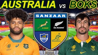 AUSTRALIA vs SOUTH AFRICA Rugby Championship 2024 Live Commentary [upl. by Eicnan]