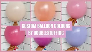 How To Create Custom Colours Using DoubleStuffed Balloons  PINK EDITION [upl. by Ronyam]