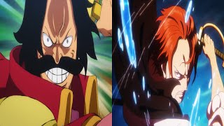 One Piece  Divine Departure Roger vs Shanks Comparison [upl. by Gerhan]