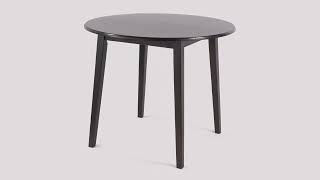 Hammis Round Dining Room Drop Leaf Table [upl. by Haimarej407]