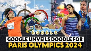 Google Unveils Doodle for Paris Olympics 2024  4SiDESTVEnglish [upl. by Deelaw]