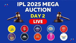 🔴Live IPL Mega Auction Day 2  IPL Auction Live  TATA IPL 2025 Auction Live Streaming [upl. by Oremo478]