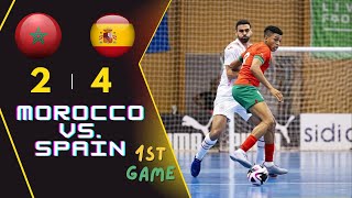 Morocco vs Spain  Friendly Futsal Match  1st Game [upl. by Artened]