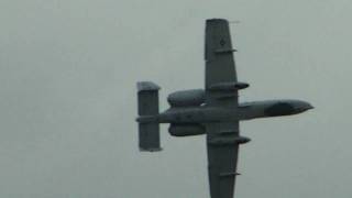 A10 Warthog Barrel Roll at Air Show [upl. by Mullen740]