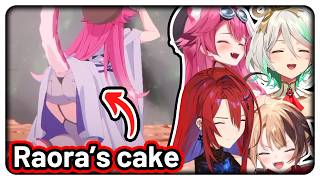 Raora got Cecilia a cake the cake 【Hololive EN】 [upl. by Ynaffets]