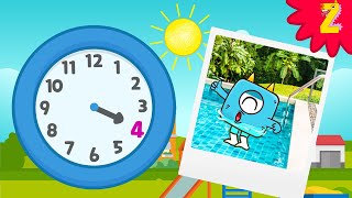 Telling Time Chant  What time is it Learn the clock in English [upl. by Teyut]