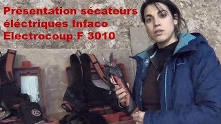 Présentation des sécateurs électriques Infaco [upl. by Neelyk]