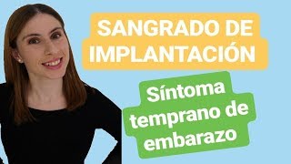 Qué es el SANGRADO DE IMPLANTACIÓN 😵🤷‍♀️ SÍNTOMAS TEMPRANOS de embarazo EMBARAZO SALUDABLE ❤️ [upl. by Enrobyalc]