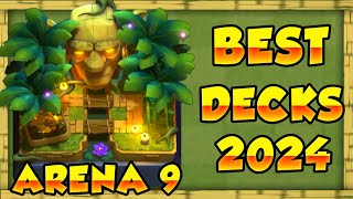 Best Arena 9 Decks Jungle Arena Decks in Clash Royale  Best Clash Royale Arena 9 DECKS 2024 [upl. by Kind709]