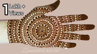 Mehandi kaise lagate hain  mehandi ki design bataiye  मेहंदी कैसे लगाया जाता है  Zeenaths world [upl. by Gifford]