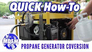 CONVERT YOUR GENERATOR TO PROPANE  QUICK HOWTO VERSION [upl. by Arianna]