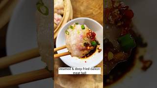 Steamed amp deep fried daikon meat ballcrystal cooking food recipe shorts chineserecipes [upl. by Ahsot282]