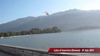 Sikorsky S64 Skycrane  Lake of Ioannina Greece  July 2011 [upl. by Drofnas]