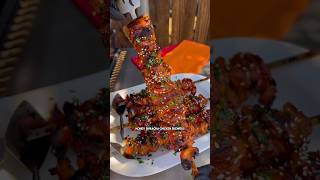 Honey Sriracha Chicken Skewers🔥 bbq easyrecipes foodshorts food chickenrecipe chicken [upl. by Netti653]