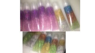 DIY GLITTER LIP GLOSS OMBRE COLORS [upl. by Ardnahsal]