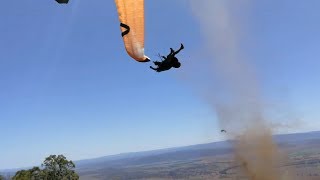 Dust devil sends paraglider flying [upl. by Minor]