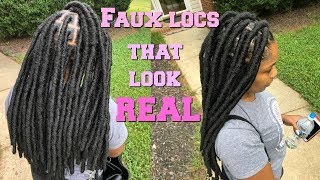 Easy Realistic Faux Locs [upl. by Ispep]