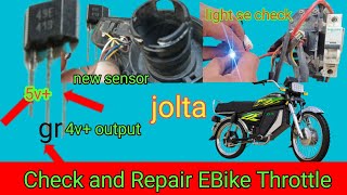 How to install new sensor jolta electric bikeelectric bike throttle repair [upl. by Tresa]