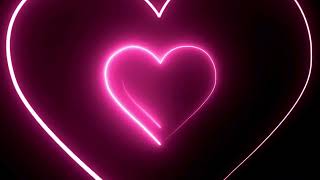 Heart Shape Neon Abstract Backgrounds I 4K Neon tunnel Loopable🩷Purple Heart Background  Lovlet [upl. by Kcireddor]