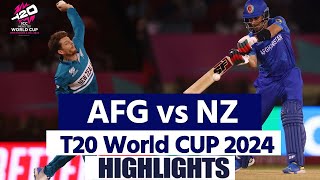 T20 World Cup Highlights Afghanistan vs New Zealand T20 World Cup Highlights  AFG vs NZ Highlight [upl. by Orlantha]