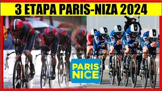 3 ETAPA PARIS NIZA 2024 DUELAZO HOY REMCO EGAN y ROGLIC [upl. by Yewed]