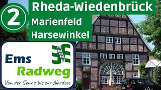 EmsRadweg bis zur Nordsee 2▶ RhedaWiedenbrück Marienfeld Harsewinkel  Radtour Radreise Doku [upl. by Masson]