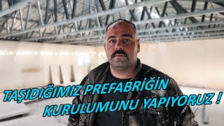 TAŞIDIĞIMIZ PREFABRİĞİ TEKRAR KURUYORUZ  prefabrik prefabrikyapılar konteyner konteynerev [upl. by Donica35]