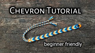 CHEVRON FRIENDSHIP BRACELET TUTORIAL in depth and beginner friendly  friendship bracelets [upl. by Sileray]