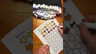 Caliart Alcohol Markers Review colorwithme alcoholmarkers caliart [upl. by Ok722]