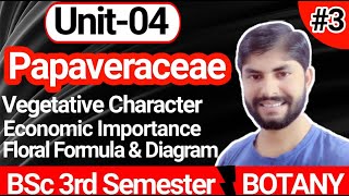 Lec03Family PapaveraceaeUnit 4Identification of Angiospermic Family 23rd Sem Botany BSc [upl. by Birdt]