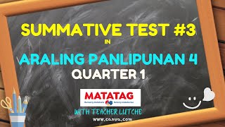 ARALPAN 4 SUMMATIVE TEST  MATATAG LE Based [upl. by Azmuh]