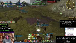 PoteenOBowen playing LOTRO LOREMASTER mounted combat driving to level 80 [upl. by Ruthven]