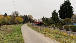 Wismarer Schienenbus auf der Bleckeder Kleinbahn 112022 AVLHEIDEEXPRESS [upl. by Nos]