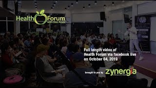 4 October 2019  Health Forum via Facebook Live [upl. by Son325]