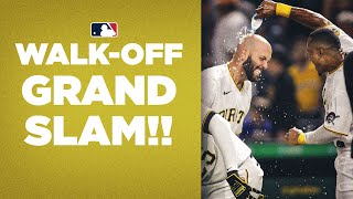 WALKOFF GRAND SLAM Pirates launch grand slam down 2 to Mets to win [upl. by Brockie]