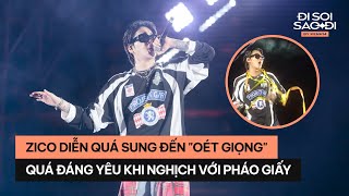 Zico rap quá sung đến nỗi quotoét giọngquot đã vậy gặp kiến nạn pháo quấn vào người Disoisaodi Zico 지코 [upl. by Akeyla]